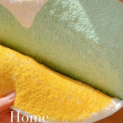 Flacher Rosenteppich aus Polyester im japanischen Stil, Farbe: Pink, Grösse: 60x140 cm