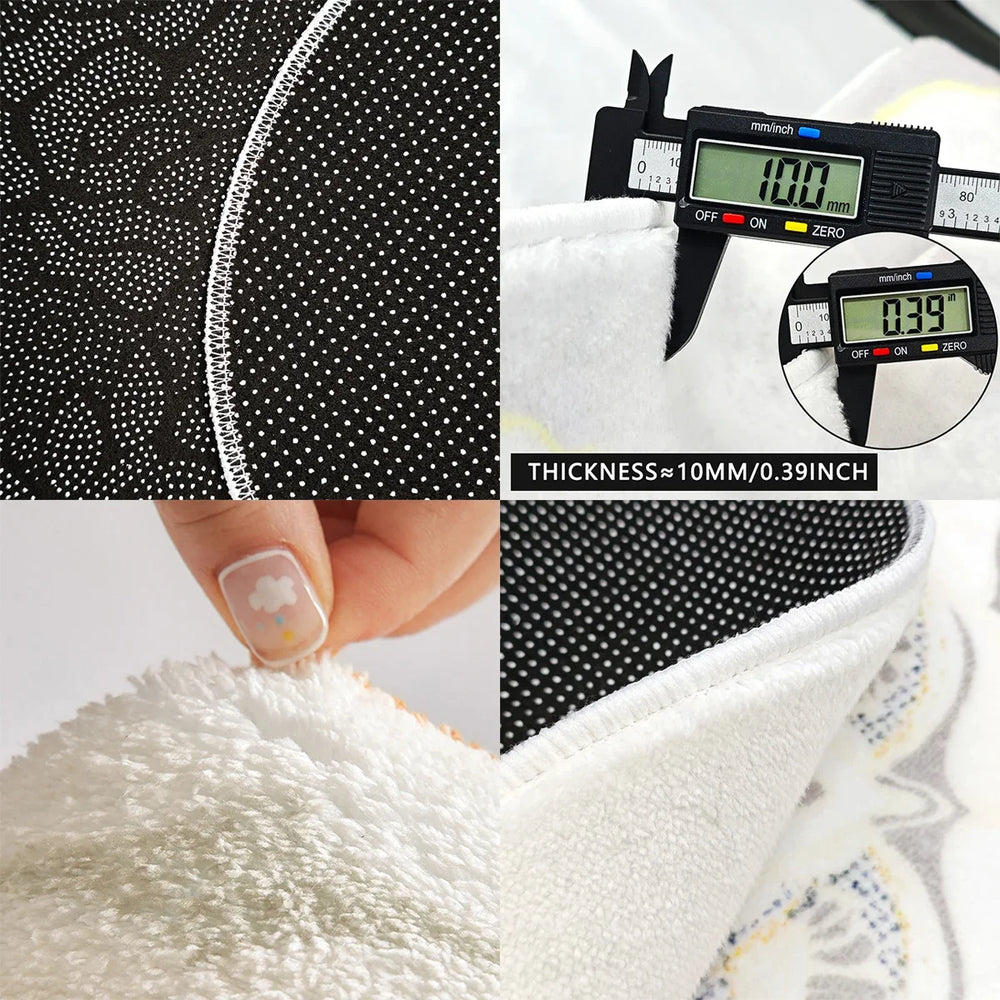 Flauschiger Rosenteppich aus Polyester in Pink, rechteckig 90x210cm