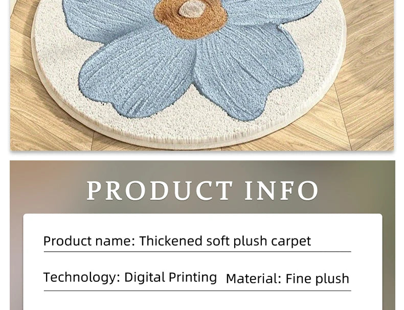 Rosenteppich aus weicher Wilton-Faser in Pink, rechteckig, für Schlafzimmer, Grösse: 90x210cm