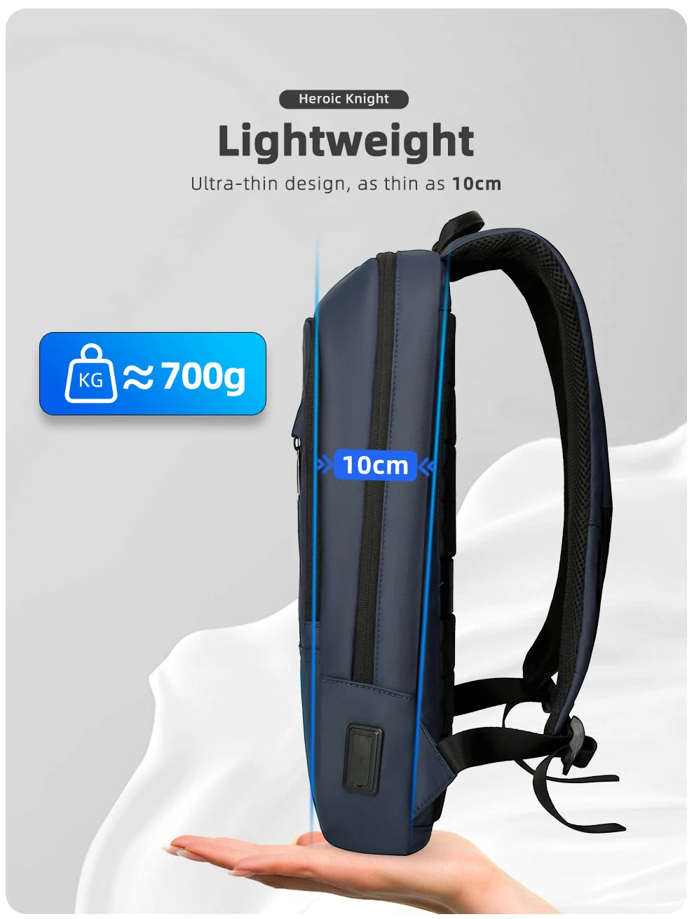 Rucksack – Wasserdichtes Oxford – USB-Laden 15.6 Zoll