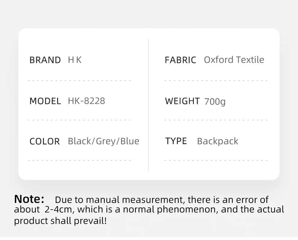 Rucksack – Wasserdichtes Oxford – USB-Laden 15.6 Zoll