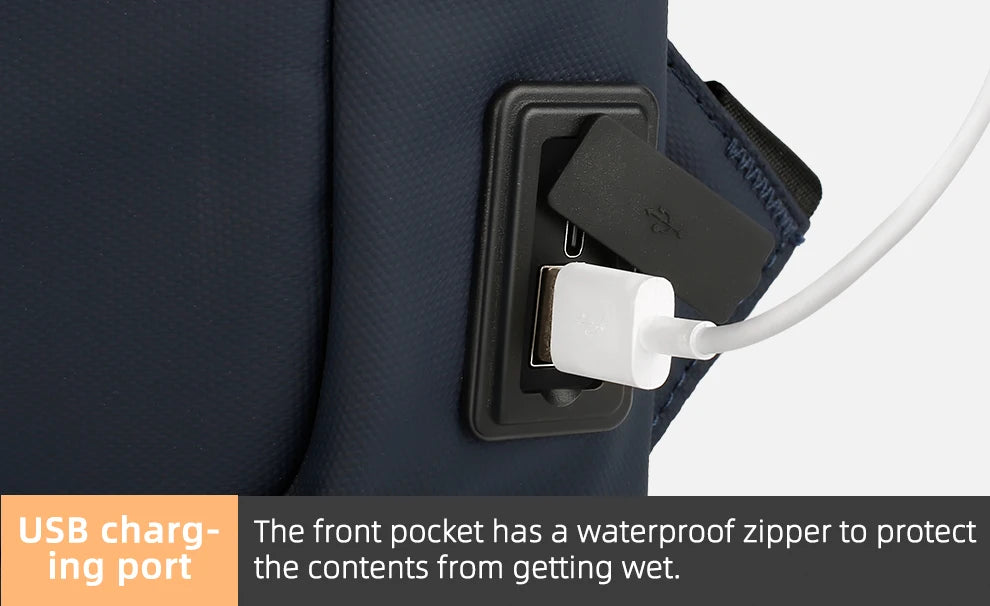 Rucksack – Wasserdichtes Oxford – USB-Laden 15.6 Zoll
