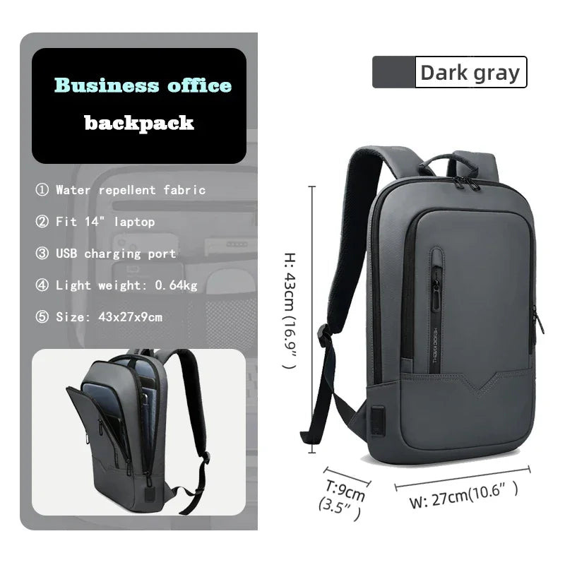 Rucksack – Wasserdichtes Oxford – USB-Laden 15.6 Zoll