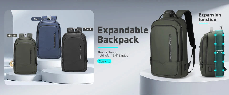 Rucksack – Wasserdichtes Oxford – USB-Laden 15.6 Zoll