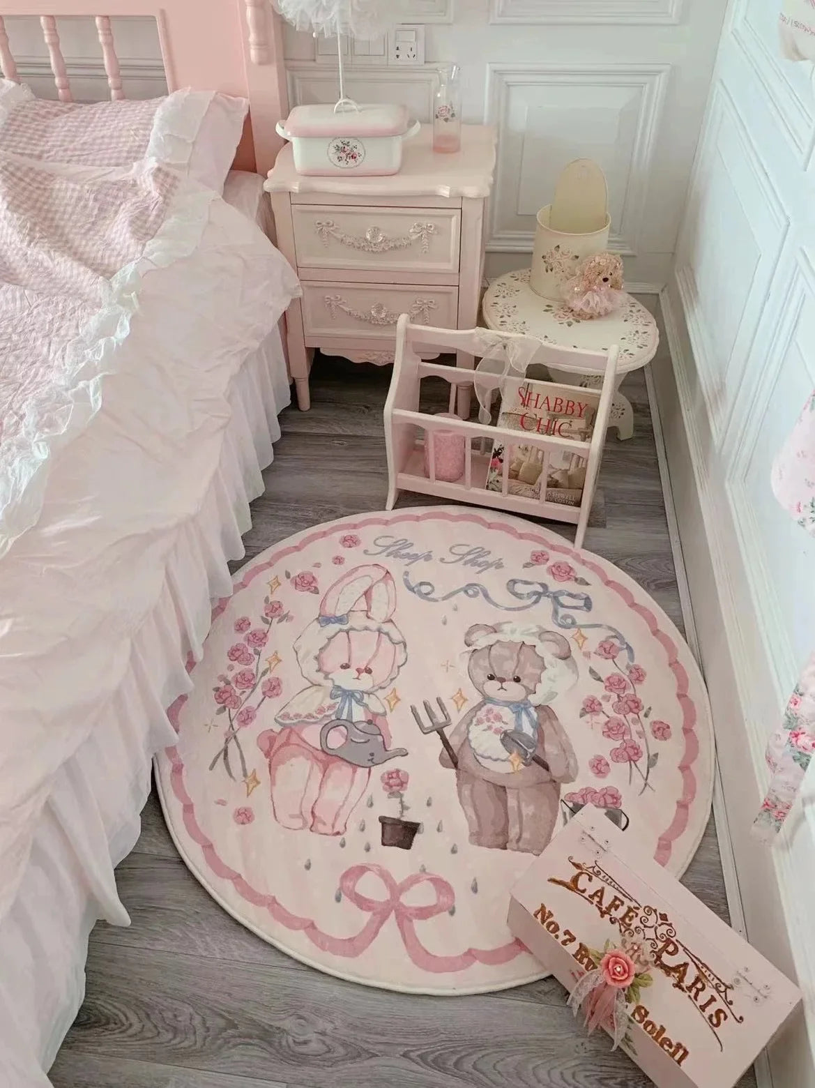 Runde Cartoon-Teppiche – Flanell & Rutschfest – 80X80cm