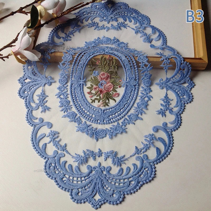 Runde Spitzentischdecke – Moderner Stil – 43x30cm