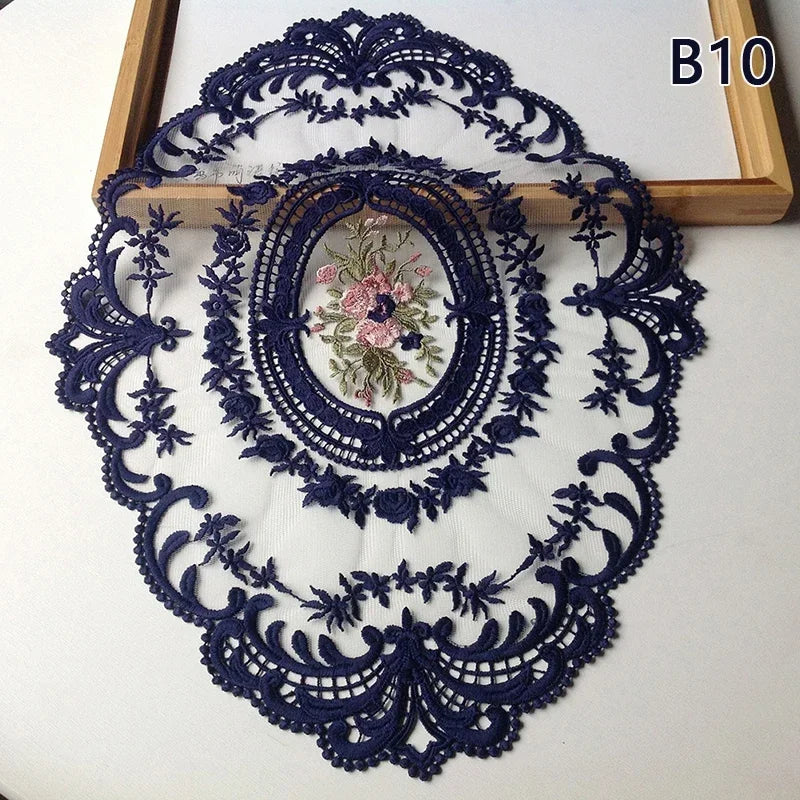 Runde Spitzentischdecke – Moderner Stil – 43x30cm