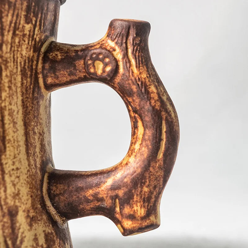 Rustikale Kaffeetasse – Retro Keramik Design – 225ml