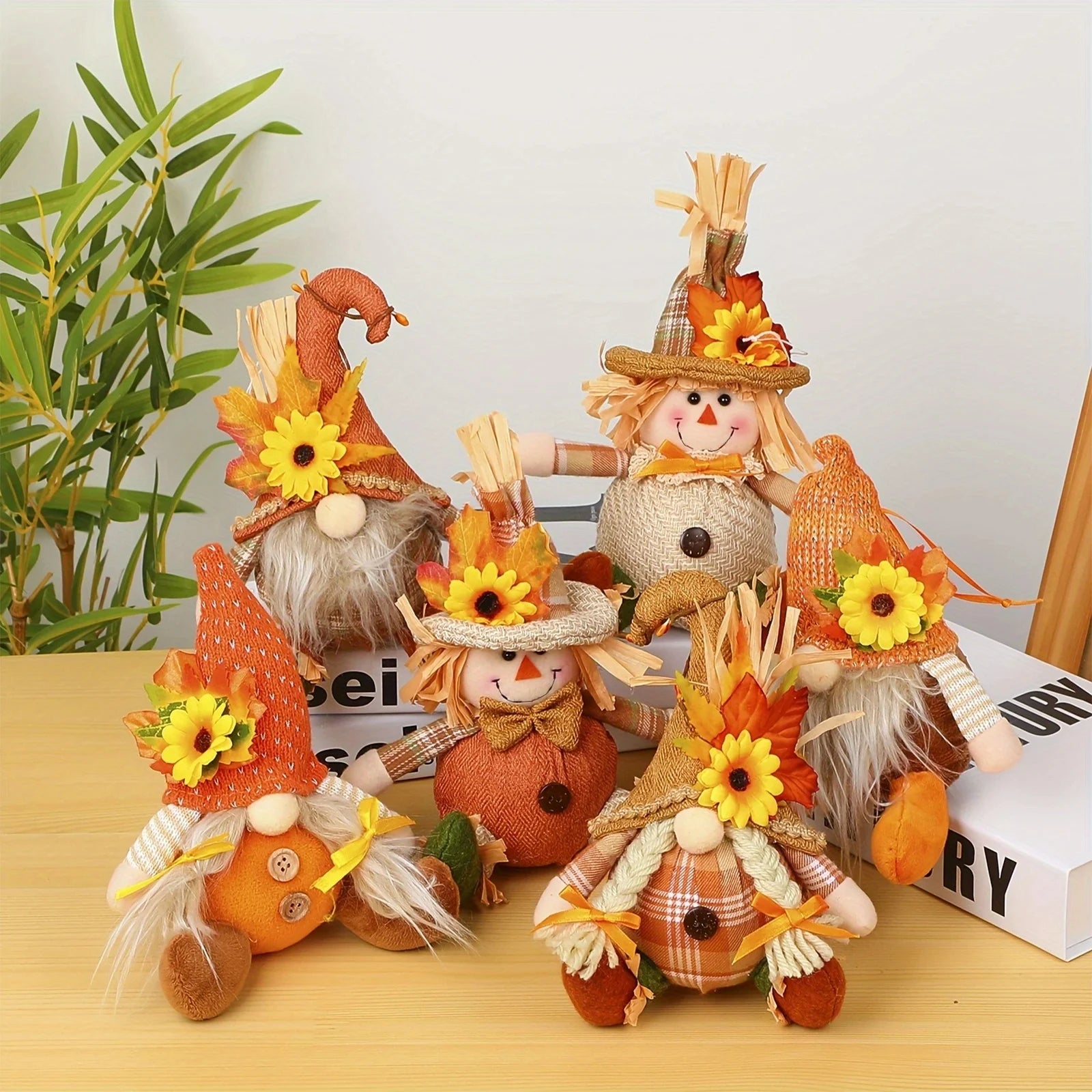 Rustikale Vogelscheuchendeko – Textilgewebe – Herbst