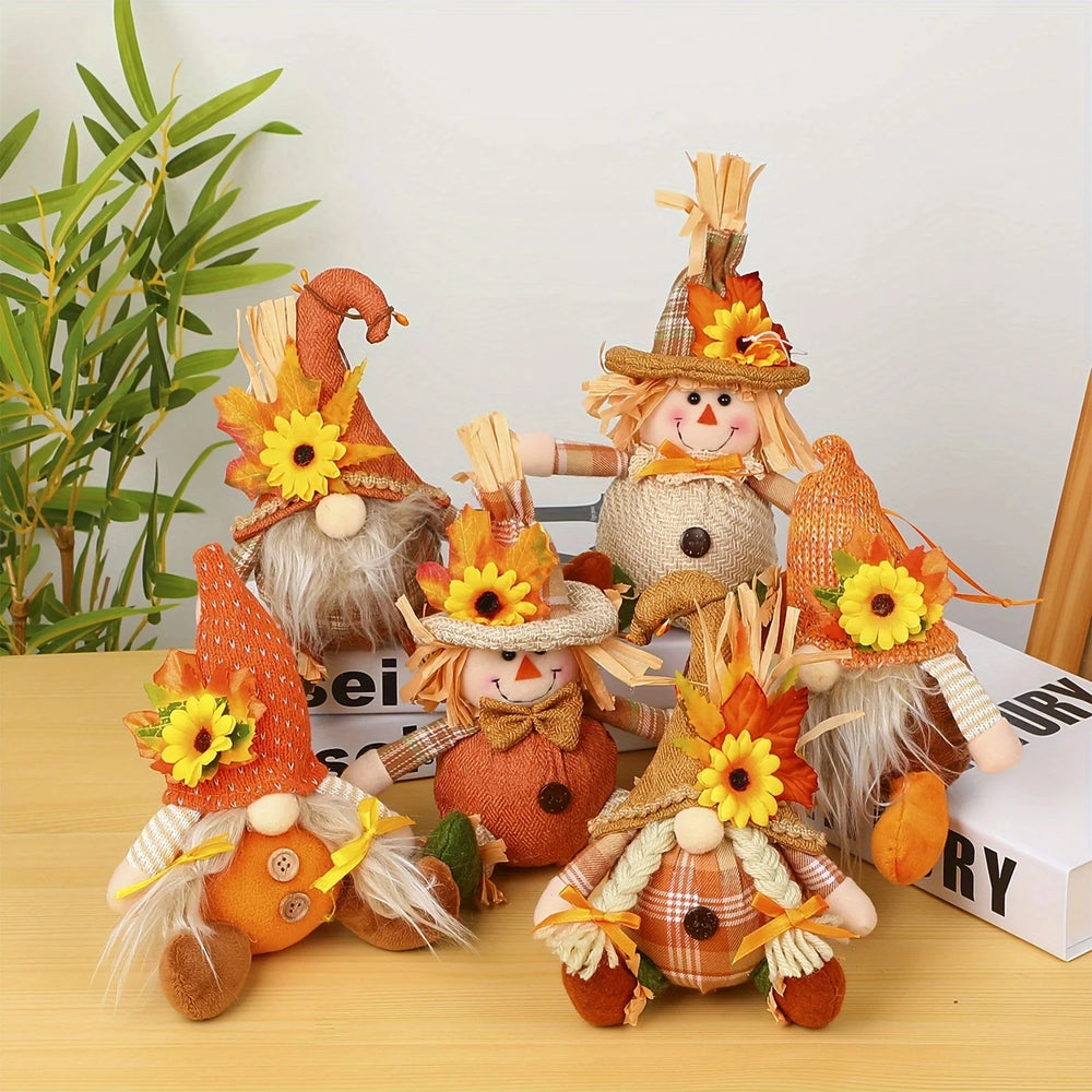 Rustikale Vogelscheuchendeko – Textilgewebe – Herbst