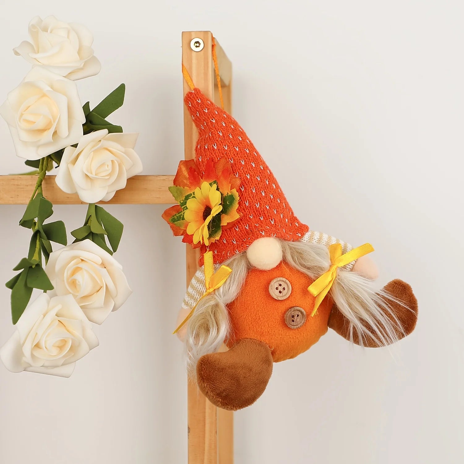 Rustikale Vogelscheuchendeko – Textilgewebe – Herbst