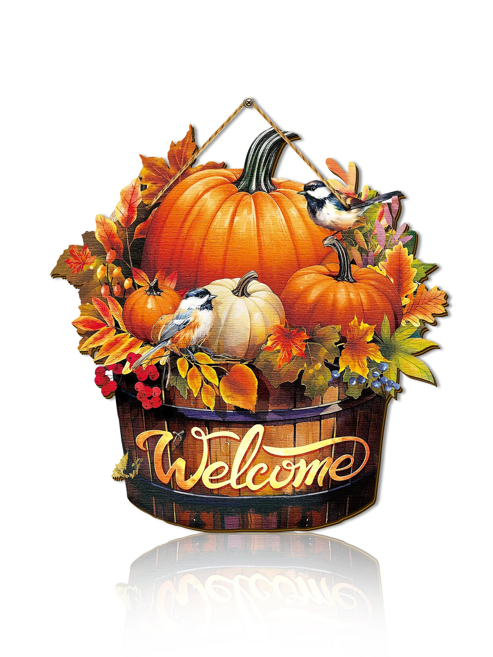 Rustikales Willkommensschild – Bauernhaus Holzdeko