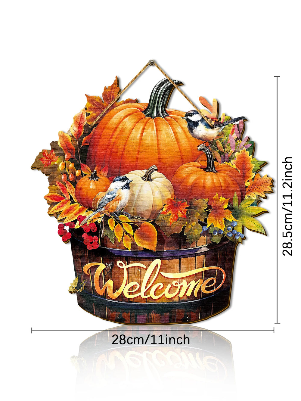 Rustikales Willkommensschild – Bauernhaus Holzdeko