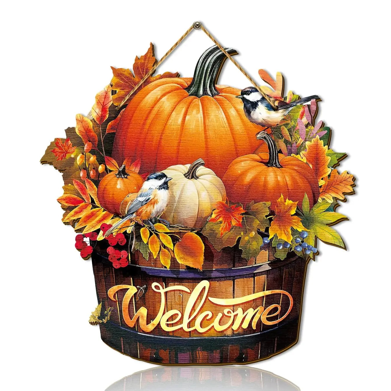 Rustikales Willkommensschild – Bauernhaus Holzdeko