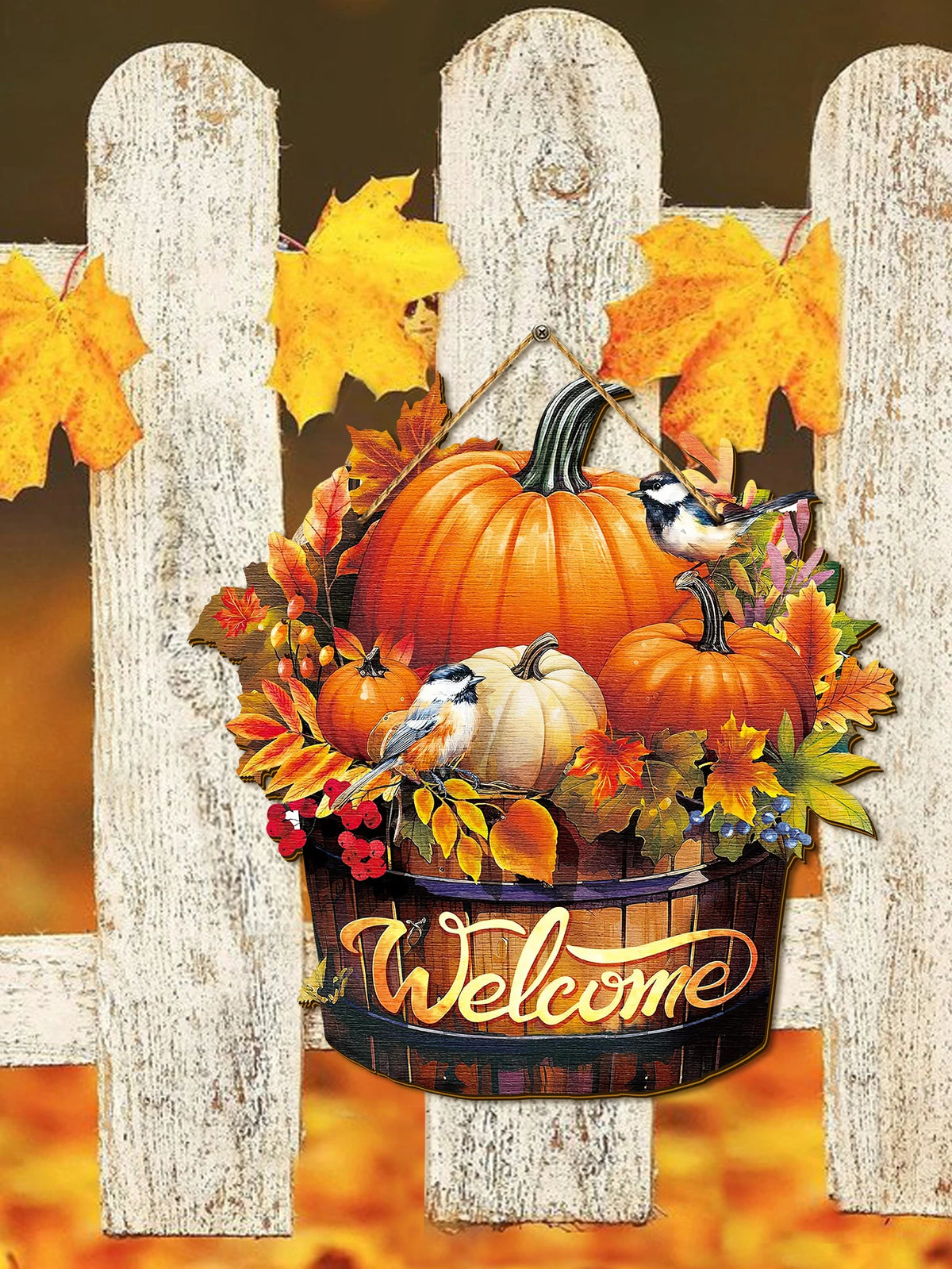 Rustikales Willkommensschild – Bauernhaus Holzdeko