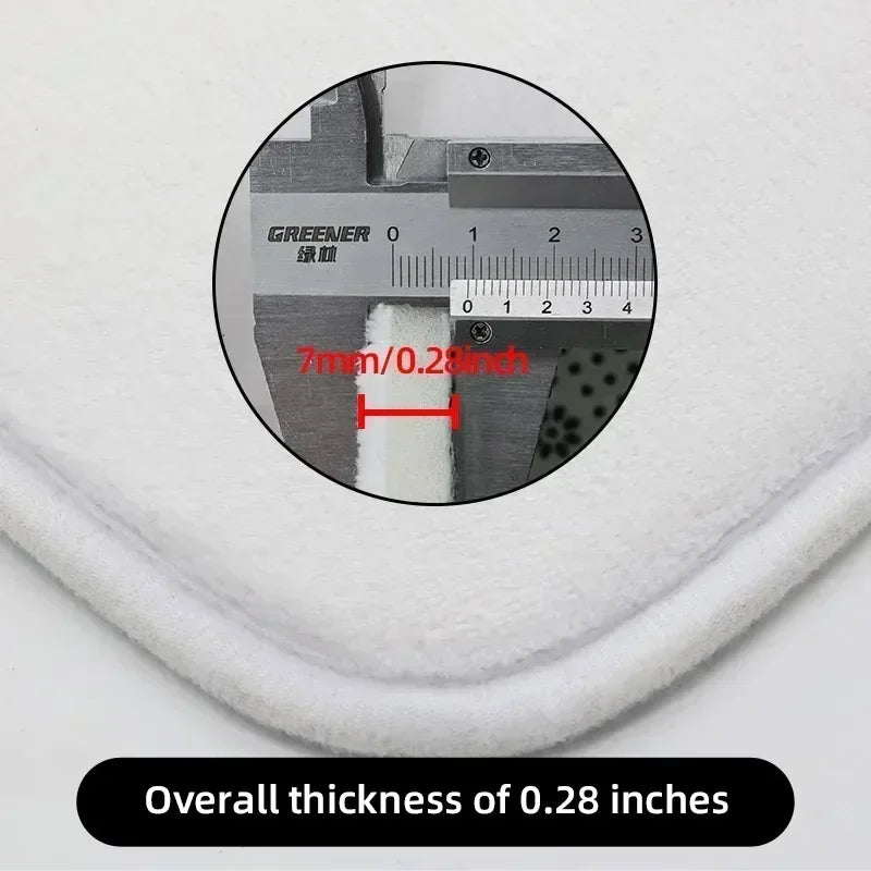 Rutschfeste Badematte – Modernes Flanell-Design – Badezimmer-Set