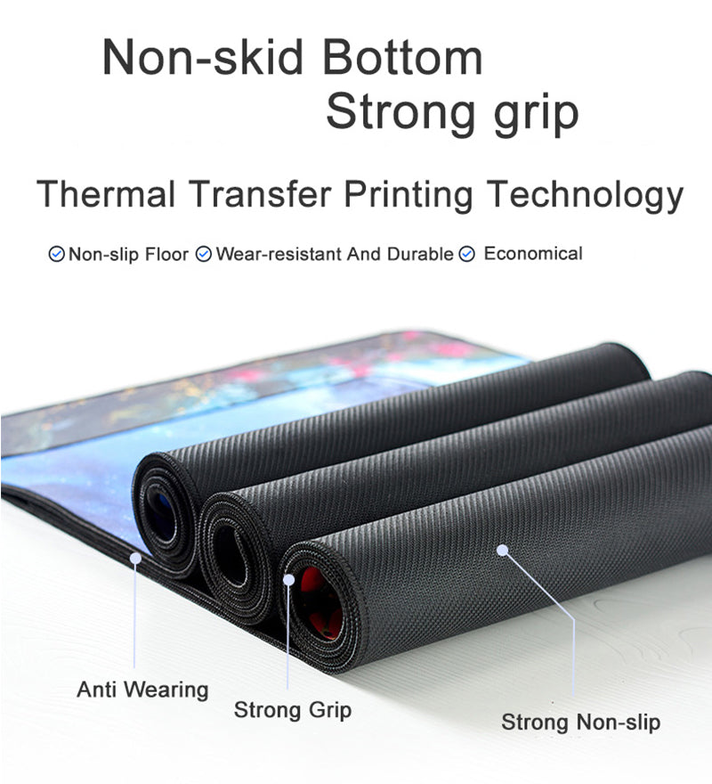 Schwarze Katze Mauspad – Kawaii Gummi Design – 20x25cm