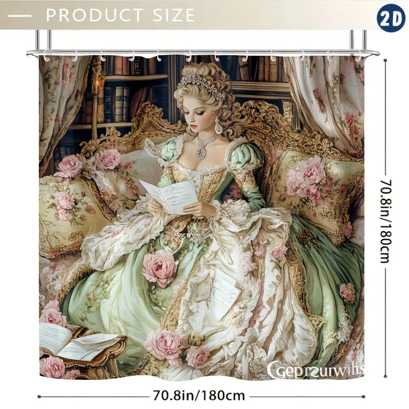 Duschvorhang – Viktorianischer Polyester – Verschiedene Grössen