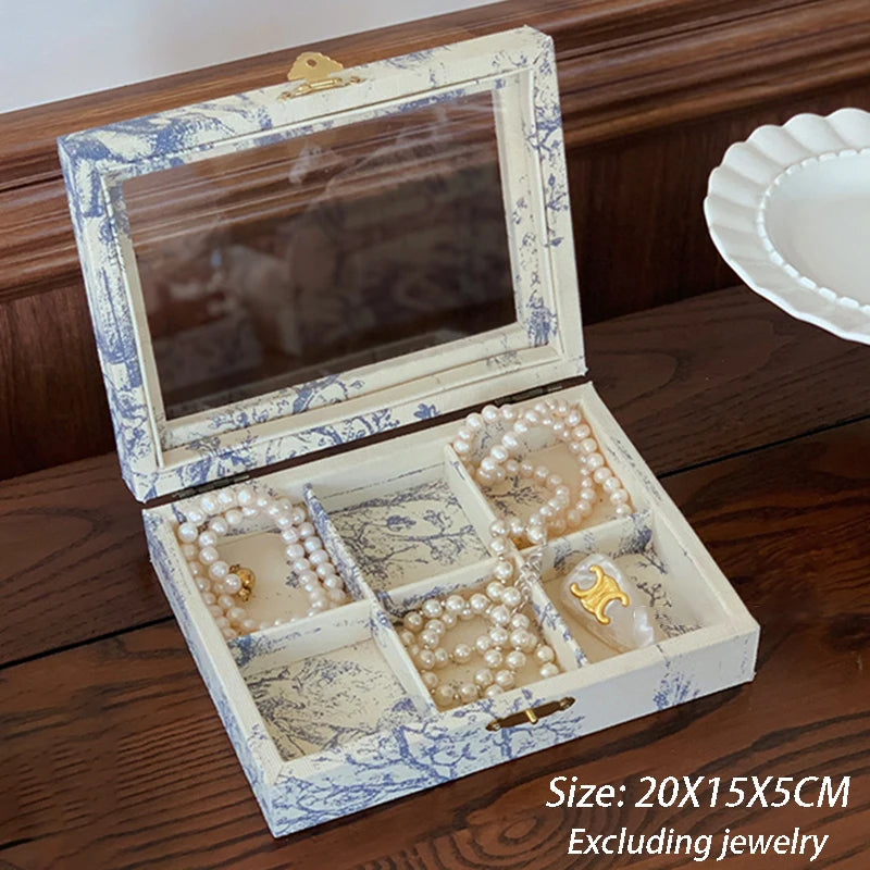 Schmuckdisplay Tablett – Künstlerisches Leinen-Design, Verschiedene Grössen