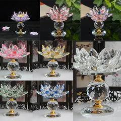 Kristall Lotus Kerzenhalter – Moderne Feng Shui Deko
