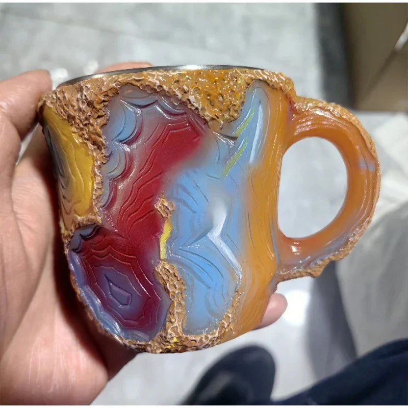 Mineral-Kristall Becher – Modernes Harzdesign