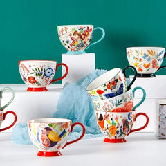 Teetasse – Porzellan – 450ml Handbemalt