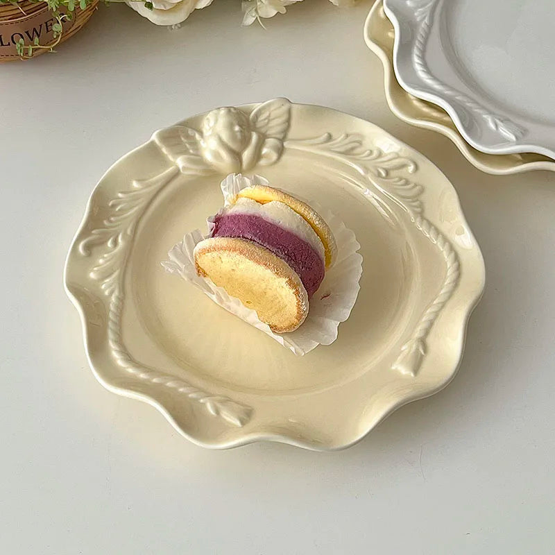 Keramikteller – Französischer Stil Relief – 7.8" Grösse