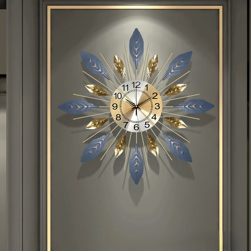 Wanduhr Kunst – Nordisch Stil für Wohnzimmer