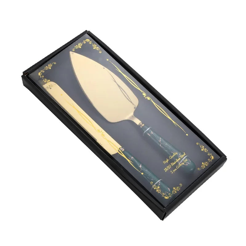 Edelstahl Kuchenschaufel – Keramikgriff, Luxuriöses Design