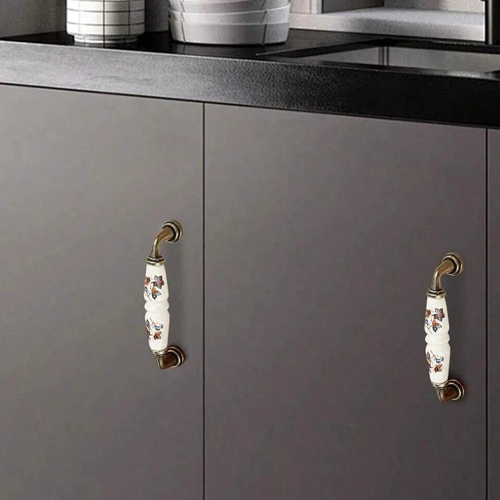 Vintage Keramikgriff – Ländlicher Stil – Möbelgriff