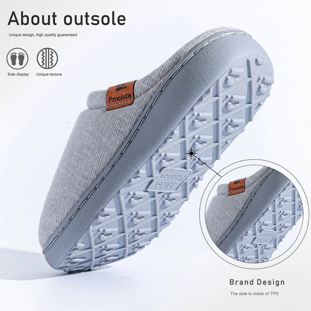 Pmoiste Damen Hausschuhe – Britischer Stil, Gemütliche Winterschuhe