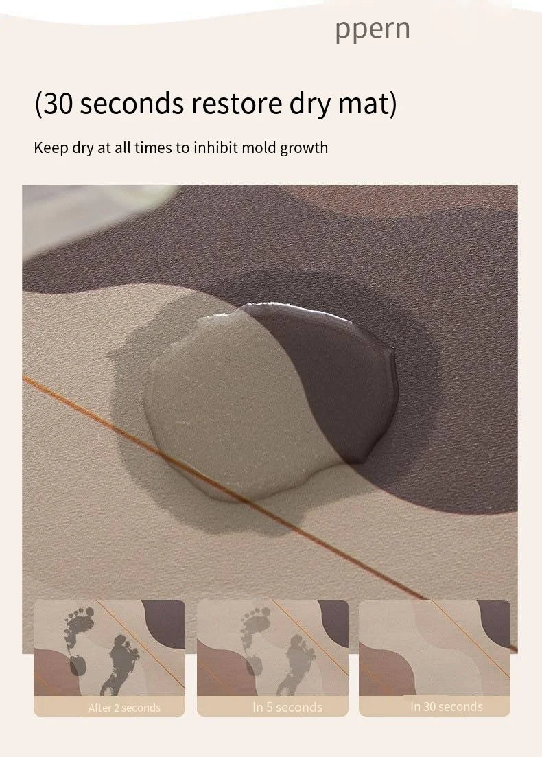 Florale Küchenbodenmatte – Diatomit Cartoon – 60x120CM