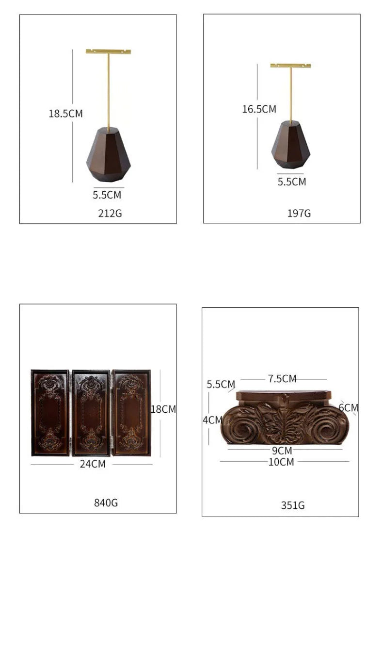 Schmuckständer – Retro Gips Design – 27 cm Höhe