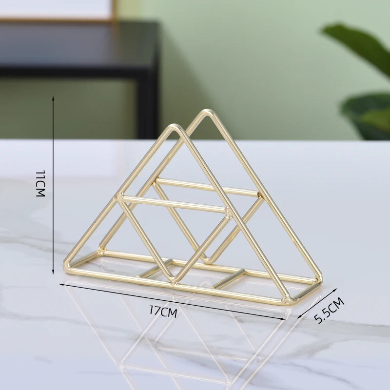 Serviettenhalter – Moderne Metalloptik – Essentiell für Arbeitstische