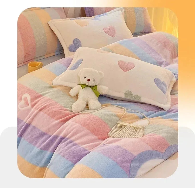 Flanell-Bettbezug – Landhausstil – Queen/King