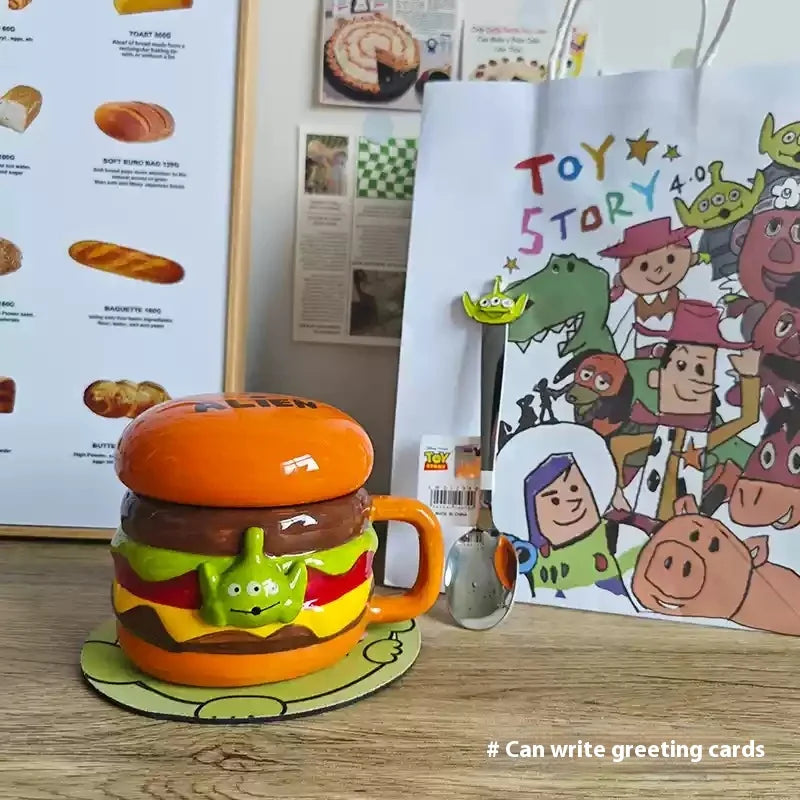 Keramiktasse Alien – Niedliches Design – 350ml