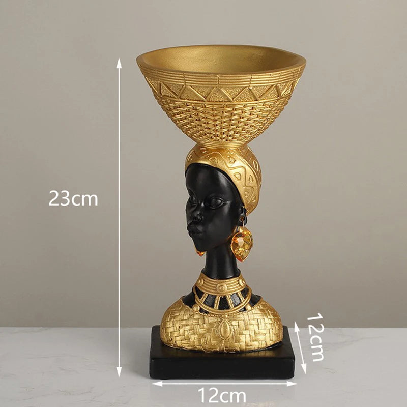 Afrikanische Stammesfiguren – Kunstwerk aus Resin – Verschiedene Grössen