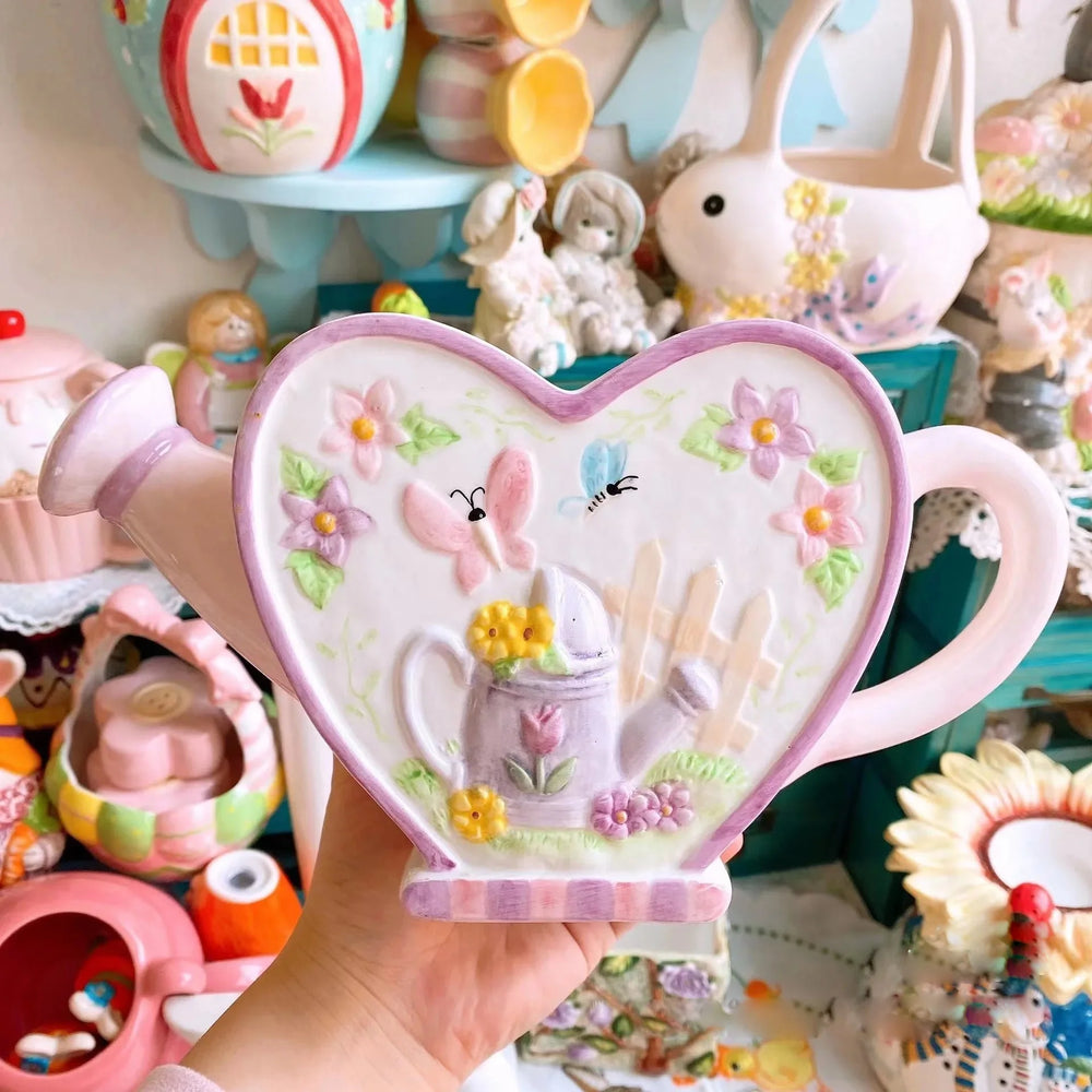 bunte 3D Relief Keramikteller mit handgezeichnetem Design in mehrfarbig