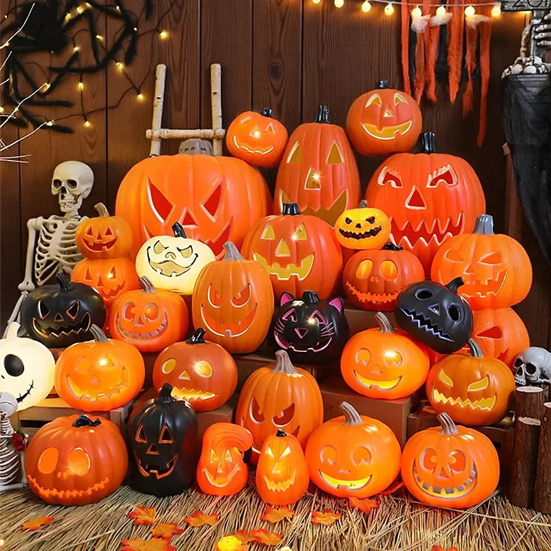 Halloween LED Kürbislampen – Festliche Deko – Veranda