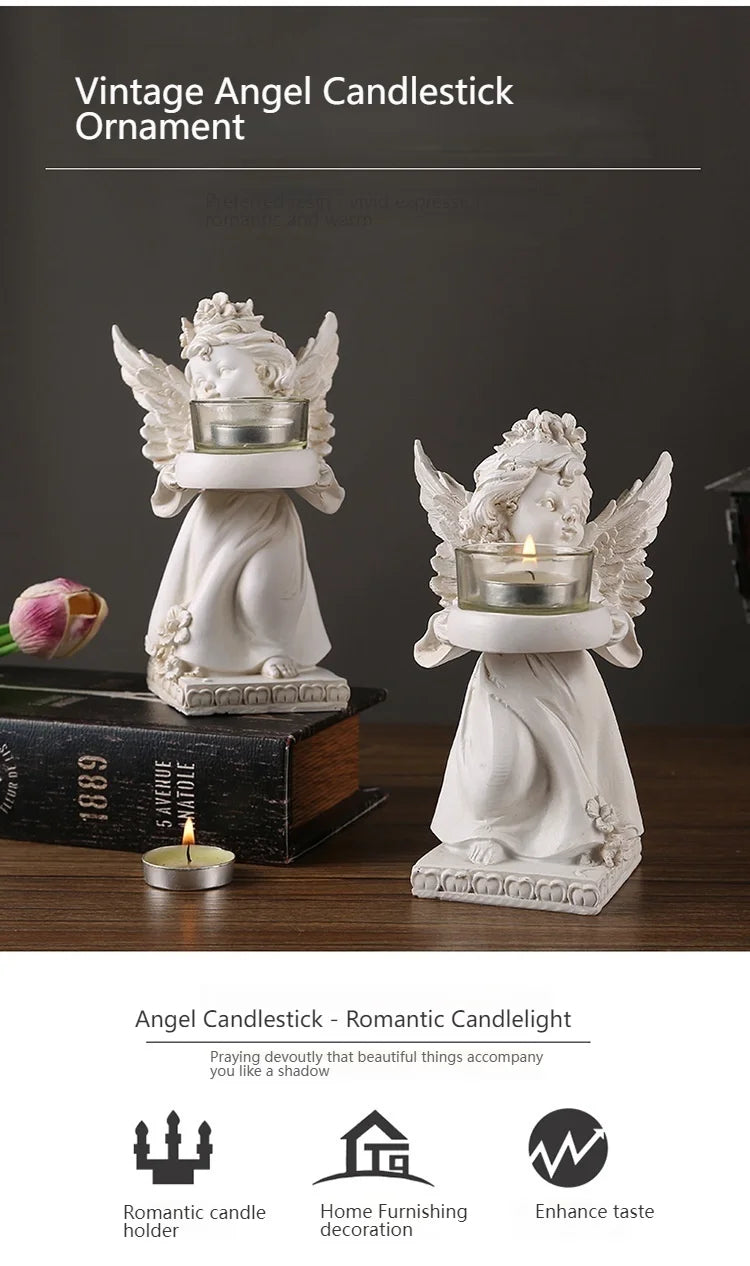 Vintage Engel Kerzenständer – Einzigartiges Design – Partydeko