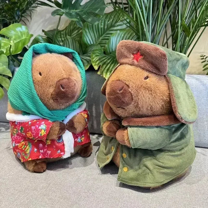Capybara-Kuscheltier – Militärstil – 25cm