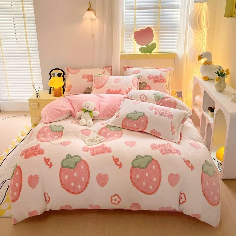 Flanell-Bettbezug – Landhausstil – Queen/King