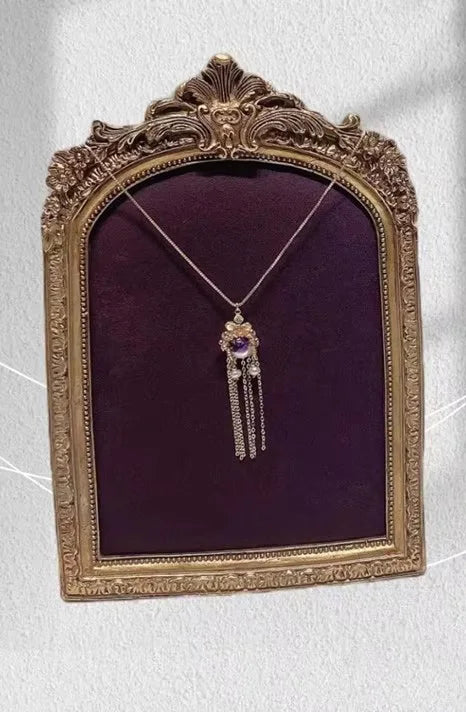 Schmuckständer – Retro-Samt-Design – Verschiedene Farben