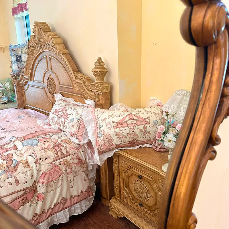 100% Baumwolle Bettdeckenbezug – Cartoon Prinzessin Stil – Twin, Queen, Double