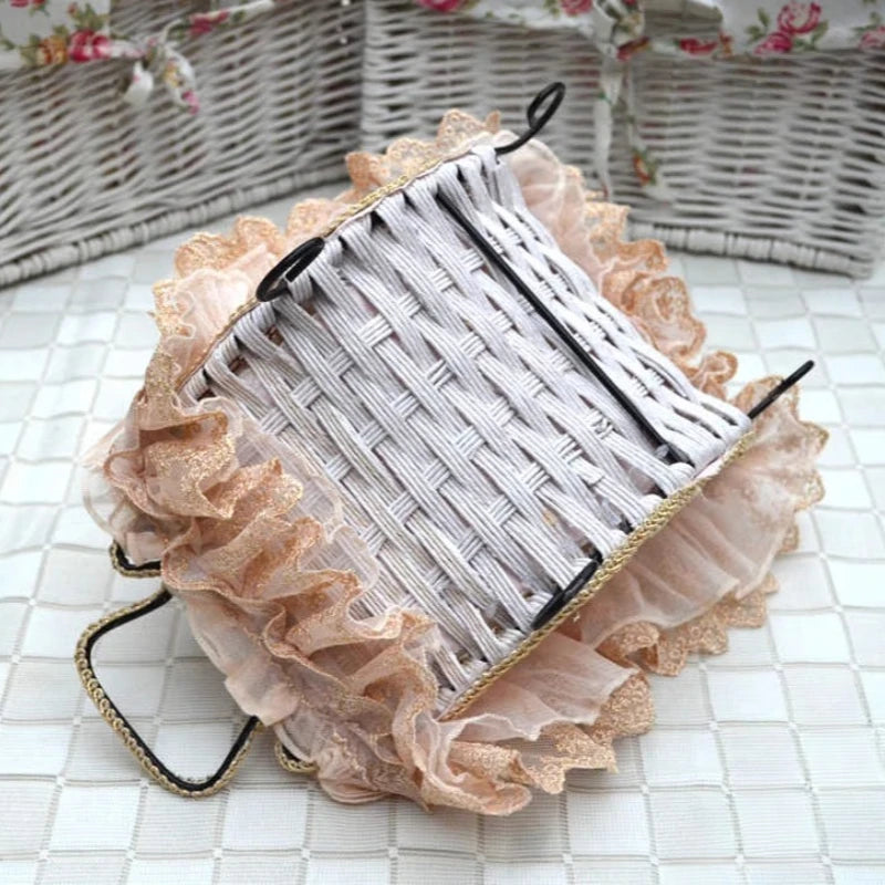 Spitzenkorb – Handgefertigt Öko – Baumwolle