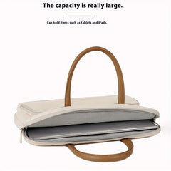 Laptop-Aktentasche - Florales Polyester - Grosses Volumen