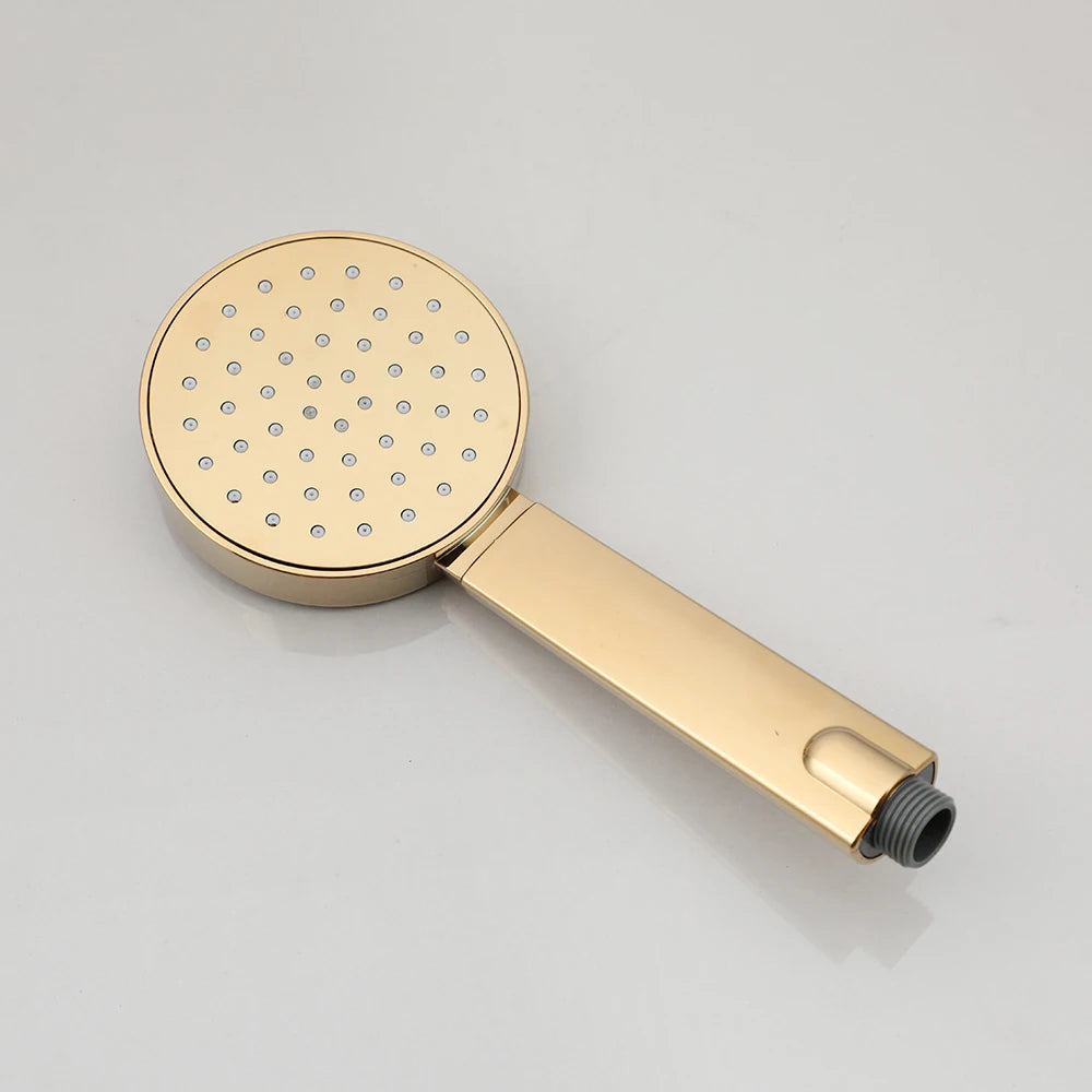 Duschkopf-Set – Gold-Design – Verstellbare Halterung