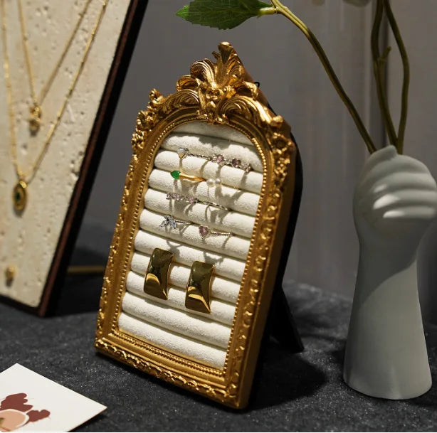 Samt-Schmucktablett – Bambus Design – 19cm bis 26cm