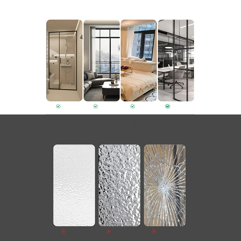 Retro Sichtschutzfolie – Buntglas-Design – 50x100 cm