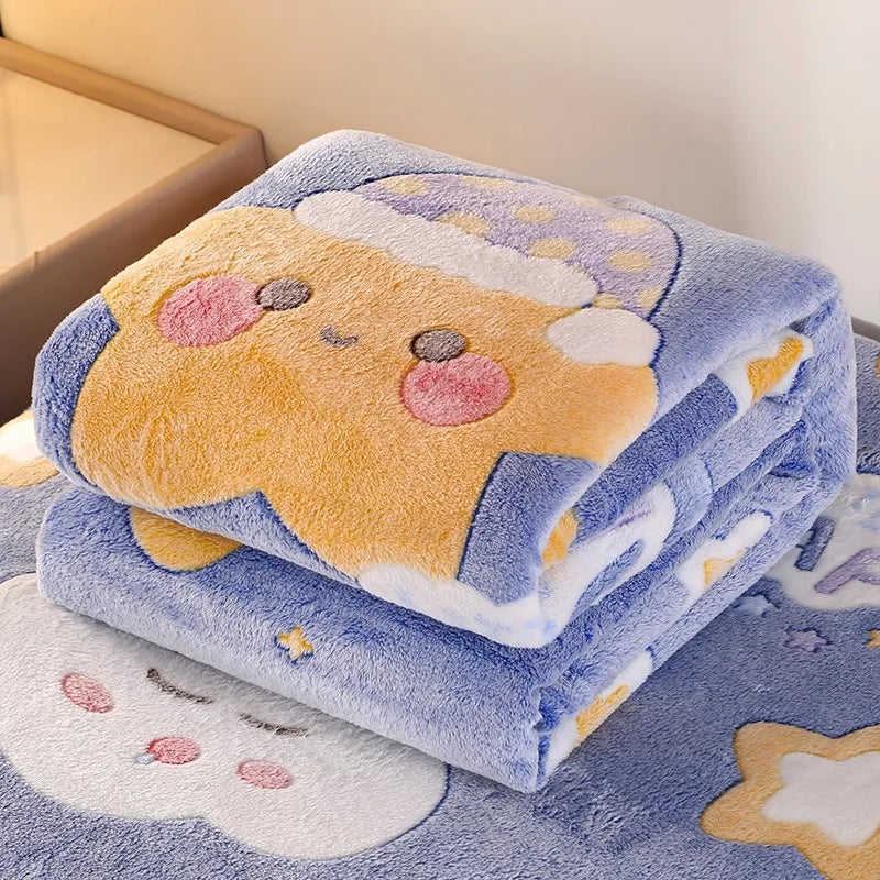 Kuscheldecke mit Blumen – Weicher Flanell – Waschbar